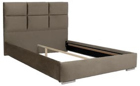 Επενδυμένο Κρεβάτι Berlin Fylliana Μπέζ Διπλό 160x200 εκ. 175x214x115 εκ.