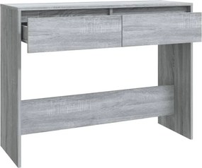 vidaXL Τραπέζι Κονσόλα Γκρι Sonoma 100x35x76,5 εκ. Επεξεργ. Ξύλο
