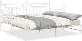 vidaXL Σκελετός κρεβατιού ημέρας Λευκό 100 x 200 cm Ατσάλι