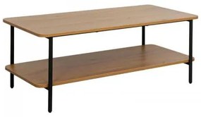 ΜΕΤΑΛΛΙΚΟ ΤΡΑΠΕΖΙ ΣΑΛΟΝΙΟΥ Fylliana FL2504 BLACK OAK ΧΡΩΜΑ 100x50x40εκ 0016-225-058