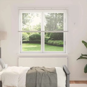 vidaXL Βενετσιάνικη Σκίαση Λευκός 150 x 130 εκ 25 mm PVC