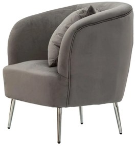 Πολυθρόνα με Μαξιλάρι SILVERY 66x73