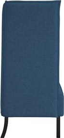 vidaXL Καναπές Υψηλής Πλάτης 101cm Μπλε ύφασμα