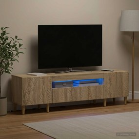 vidaXL Ντουλάπα LED Τηλεόρασης Sonoma Δρυς Επεξεργασμένο Ξύλο