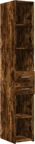 vidaXL Ντουλάπι Αποθήκευσης Στενό Δρυς 30x42,5x225 εκ. Επεξεργ. Ξύλο