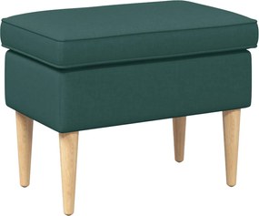 vidaXL Πολυθρόνα Ποδιών Σκούρο Πράσινο 55 x 35 x 41 εκ Πολυεστέρας