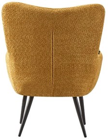 Πολυθρόνα C-06 Fylliana με Μεταλλικά Πόδια και Κίτρινο Ύφασμα 80x75x97 εκ. 80x75x97 εκ.