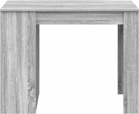 vidaXL Γραφείο με συρτάρι και ράφι Γκρι Sonoma 102x62x77,5 εκ.