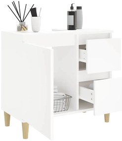 vidaXL Ντουλάπι Μπάνιου Λευκό 65 x 33 x 60 εκ. από Επεξεργασμένο Ξύλο