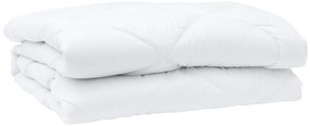 vidaXL Πάπλωμα με μαξιλάρι 3 pcs Λευκό 200 x 200 cm Μικροΐνες