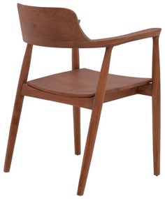 Πολυθρόνα Jambene teak ξύλο σε καρυδί απόχρωση 57x54x79εκ 57x54x79 εκ.