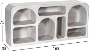 ΜΠΟΥΦΕΣ HANDYR HM9705 ΜΑΣΙΦ ΞΥΛΟ MANGO ΣΕ ΛΕΥΚΟ ΧΡΩΜΑ 165x35x75Yεκ.