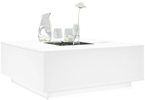 vidaXL Τραπεζάκι Σαλονιού Infinity LED Λευκό 100x100x40 εκ.