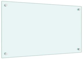 vidaXL Πλάτη Κουζίνας Λευκή 70 x 40 εκ. από Ψημένο Γυαλί