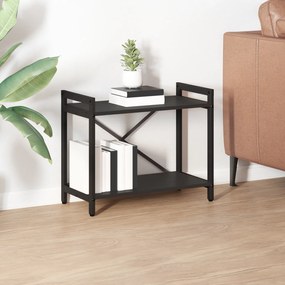 vidaXL Βιβλιοθήκη Μαύρη δρυς 60 x 30 x 48.5 εκ Επεξεργασμένο ξύλο