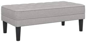 vidaXL Παγκάκι Cloud Γκρι 113x57x39 εκ. Υφάσματος