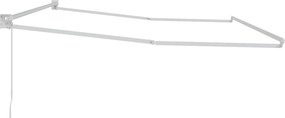 vidaXL Manual Awning Frame 4 x 2 m Λευκό Powder-Coated Aluminium
