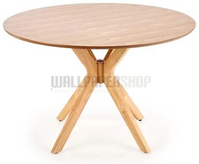 Nik Στρογγυλό Τραπέζι Ξύλινο 120x120x77
