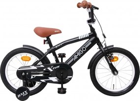 BMX Fun 16 Inch 28 cm Boys Coaster Brake Matte black