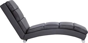 vidaXL Ανάκλιντρο Γκρι από Συνθετικό Δέρμα