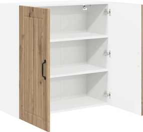 vidaXL Ντουλάπα Τοίχου LUCCA Artisan Δρυς 80 x 31 x 80 εκ.