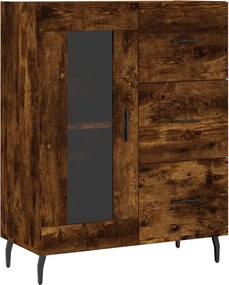 vidaXL Ντουλάπι Καπνιστή Δρυς 69,5 x 34 x 90 εκ. Επεξεργασμένο Ξύλο