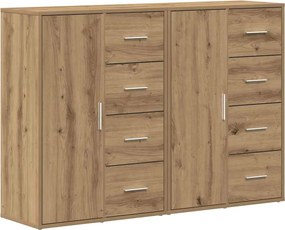 vidaXL Πλαϊνό γραφείο 2 pcs Artisan Oak 60 x 31 x 84 εκ.