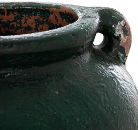 Διακοσμητικό Βάζο Τερακότα Μαύρο Φ24Χ23Y εκ.