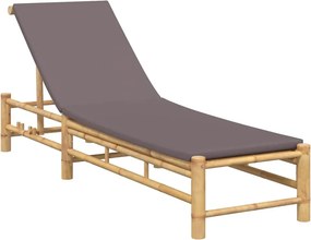 vidaXL Ξαπλώστρα με Μαξιλάρια 55 x 199 x 30 εκ. από Μπαμπού