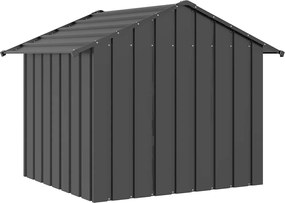 vidaXL Σπιτάκι σκύλου με οροφή 131x101x102 cm Γαλβανισμένος χάλυβας