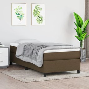 ΚΡΕΒΑΤΙ BOXSPRING ΜΕ ΣΤΡΩΜΑ ΣΚΟΥΡΟ ΚΑΦΕ 90X200 ΕΚ. ΥΦΑΣΜΑΤΙΝΟ 3144394