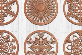 Σετ των 2 Intra απο ξύλο plywood 3mm-4mm πάχος - Σουβέρ Laser Cut Δίασταση 30x20 cm INTRAFABR-65995890