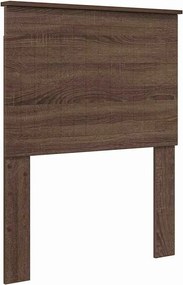 vidaXL Κεφαλάρι με κεφαλάρι Καφέ δρυς 75 cm Επεξεργασμένο ξύλο