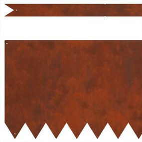 vidaXL Περίγραμμα γκαζόν 30 pcs 100 x 0,05 x 30 εκ Σκ rusty