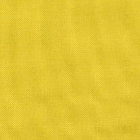 Σετ Σαλονιού 2 Τεμαχίων Ανοιχτό Κίτρινο Υφασμάτινο με Μαξιλάρια - Κίτρινο