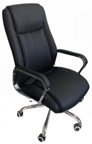 Καρέκλα Γραφείου IRVINE Μαύρο PU 78x63x115-123cm