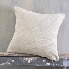 Μαξιλαροθήκη Διακοσμητική Rowen Ecru Ρυθμός 40Χ40 Chenille,Cotton,Polyester