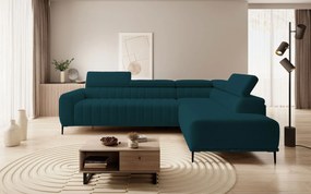 Γωνιακός καναπές Elysia-Prasino-Δεξιά