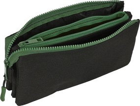 Τριπλή Κασετίνα Munich Caviar Μαύρο 22 x 12 x 3 cm