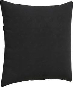 vidaXL Μαξιλάρι Καναπέ 2 τμχ. Βελούδο Μαύρο 80 x 80 cm