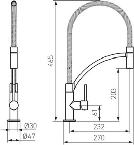 Ferro Maestro BMS4 - Μπαταρία Κουζίνας με Ντους