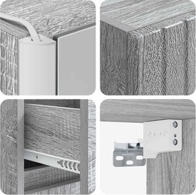 vidaXL Σετ Επίπλων Μπάνιου 4 pcs Γκρι Sonoma