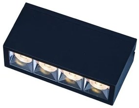 Πλαφονιέρα Φωτιστικό Οροφής 4xLED 2,5W IP54 Σκούρο Γκρι E250 Zambelis-E250-Ανθρακί E250
