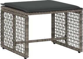 vidaXL Σετ Εξωτερικών Επίπλων με μαξιλάρι 5 pcs Γκρι