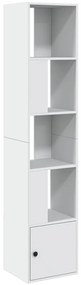 vidaXL Βιβλιοθήκη Λευκή 40x36x189 εκ. από Επεξεργασμένο Ξύλο