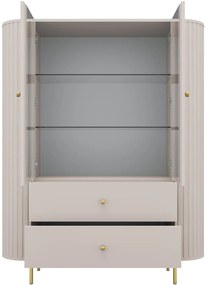 Βιτρίνα Ovelia 2D-Μπεζ