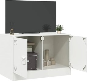 vidaXL Έπιπλο Τηλεόρασης Λευκό 67x39x44 εκ. από Χάλυβα