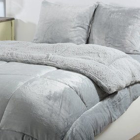 Κουβερτοπάπλωμα Υπέρδιπλο (220x240) Silk Fashion Solid Silver Grey