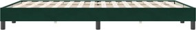 vidaXL Box Spring Κρεβάτι χωρίς στρώμα Σκούρο πράσινο 140x220cm
