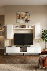 Stewehome Σετ έπιπλο τηλεόρασης με ράφι 150x30x41 cm